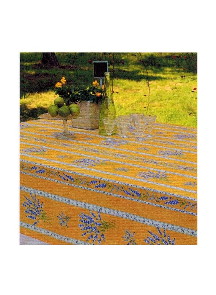 TISSU COTON VALENSOLE JAUNE TISSU COTON VALENSOLE JAUNE