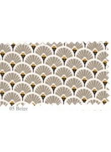 Nappe Enduite Eventails Beige 200x160