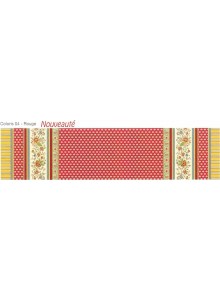 NAPPE ENDUITE GORDES DOUBLE BORDURE ROUGE