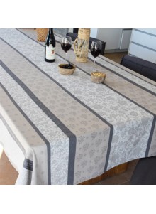 NAPPE JACQUARD ENDUIT FONTVIEILLE ECRU BEIGE